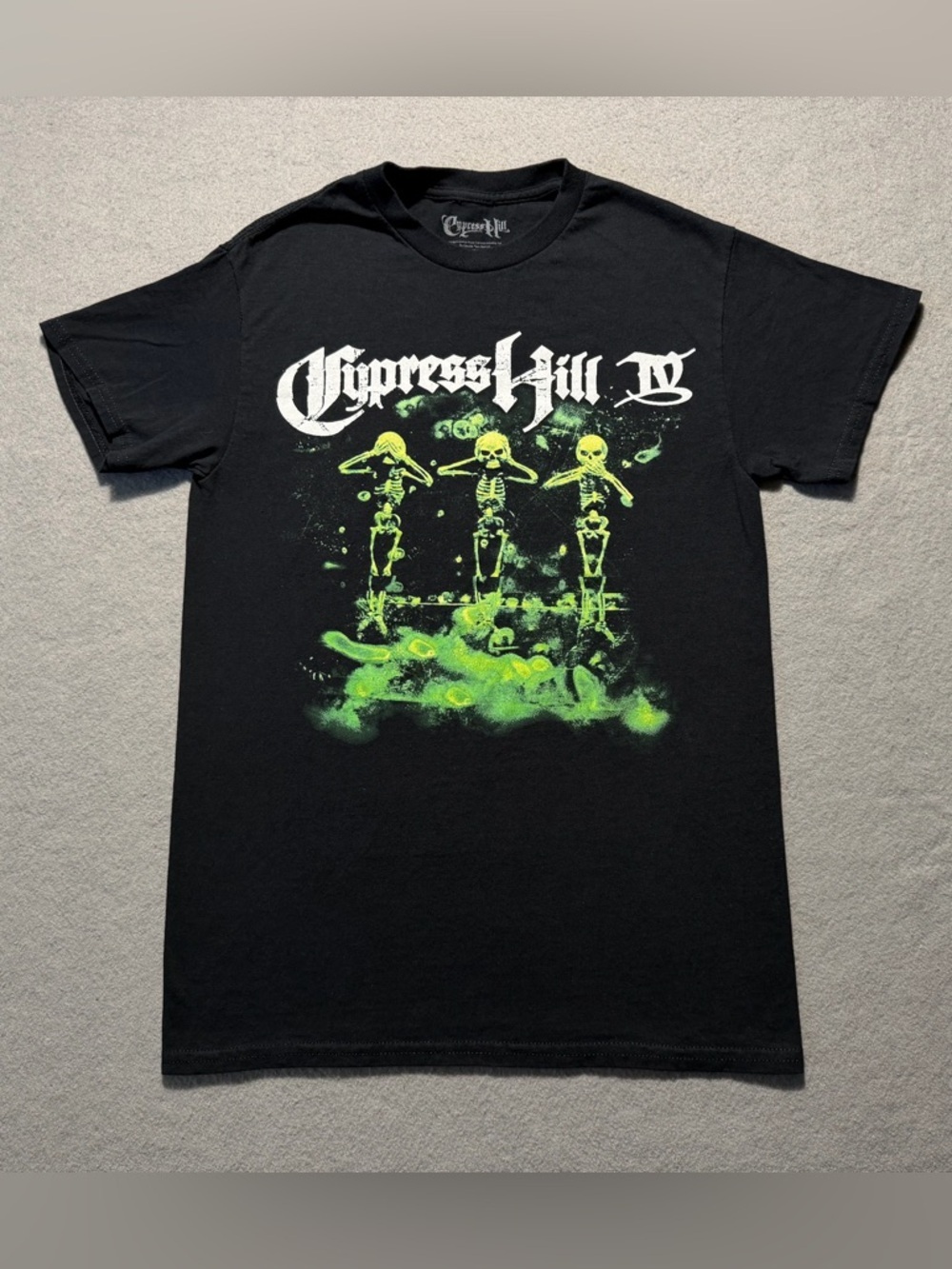 Cypress Hill IV Album T-Shirt Men’s Small Black 90s Rap Hip Hop Graphic Tee